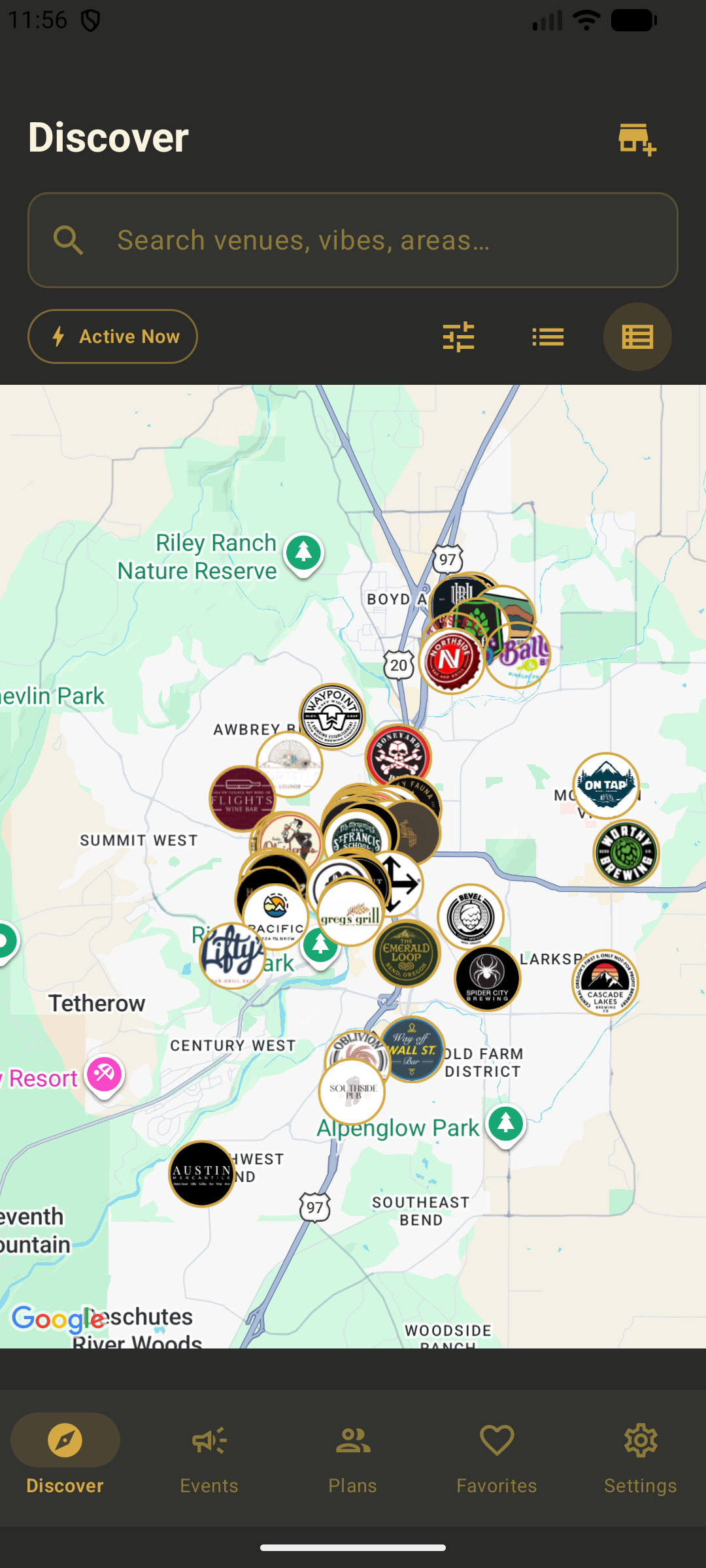 Discover — Map View