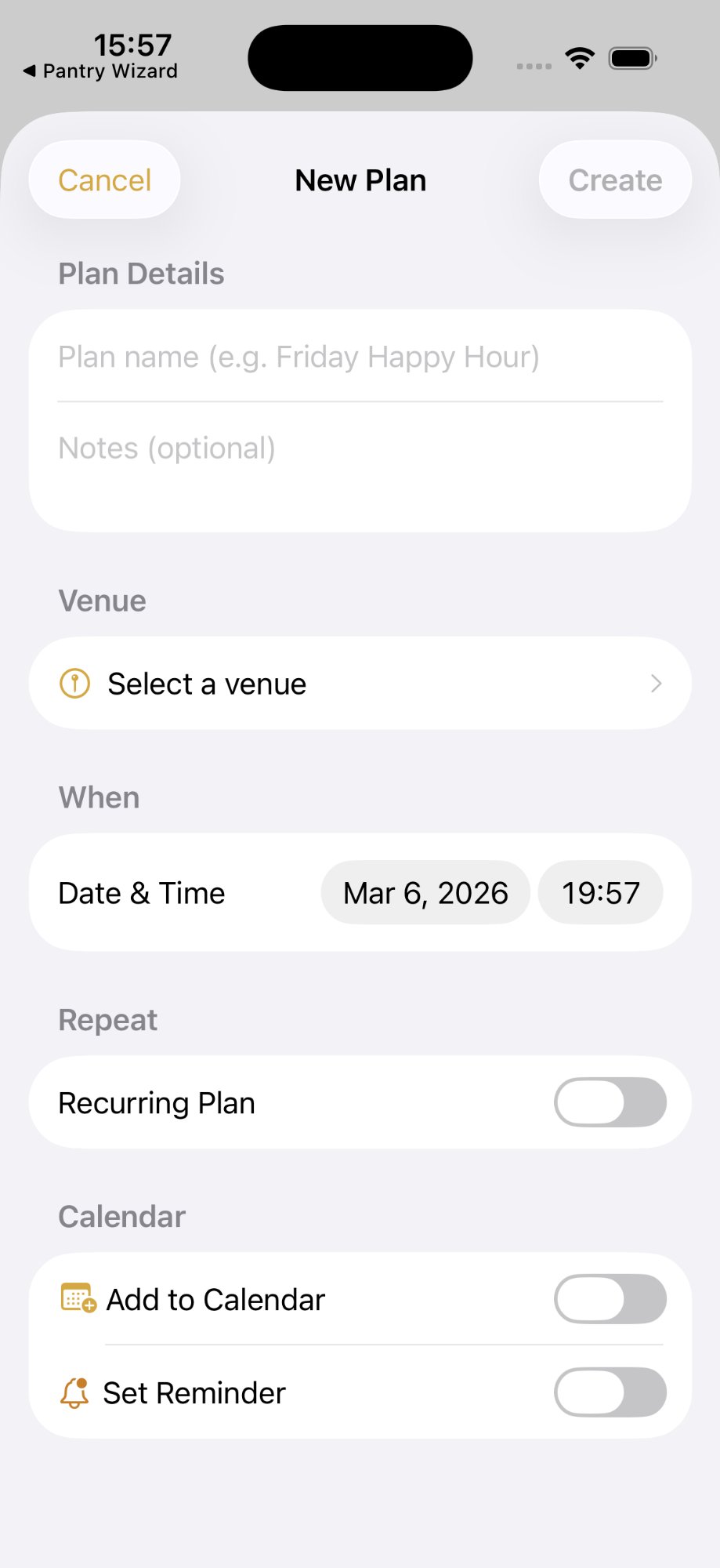 Plans — New Plan